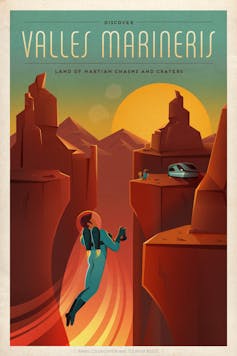 Colonize Mars poster from SpaceX