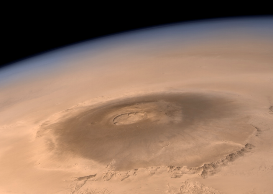Photograph of Olympus Mons.